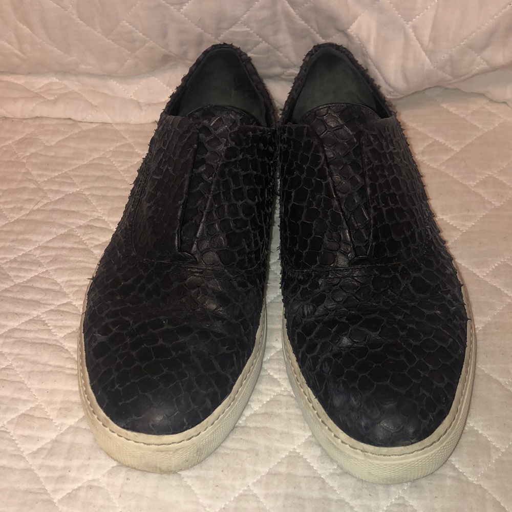 Vince Nelson Python Snake Texture Slip Ons. Price… - image 2